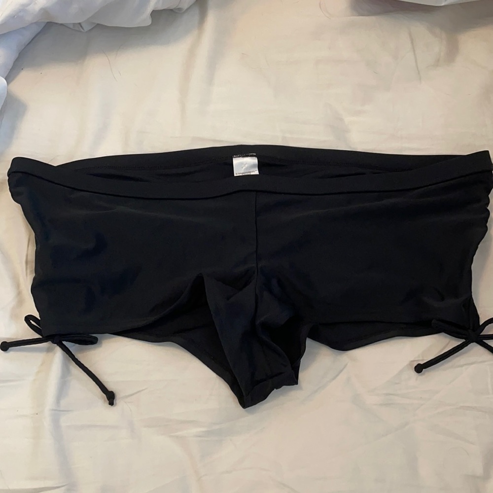 Maternity black bikini bottoms